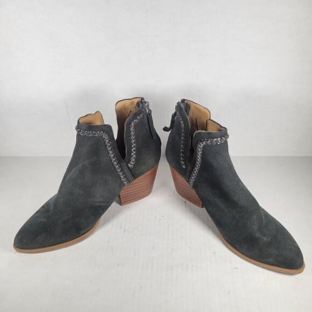 Dolce Vita Dylan Dark Grey Western Casual Feminine Suede Bootie Size 6.5 - Picture 5 of 7